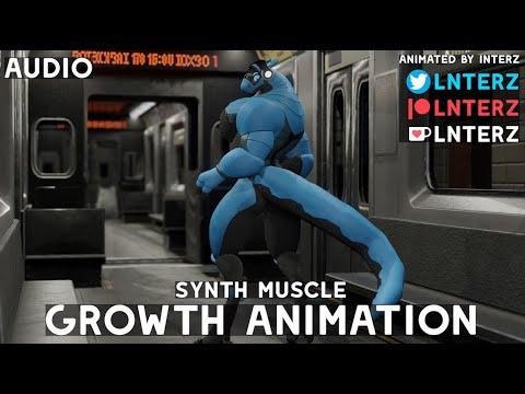 Synth Train Muscle Growth Animation (Short Version)