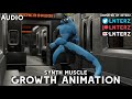 Synth train muscle growth animation short version