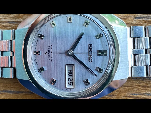 SEIKO SEIKOMATIC-P 33 石 自動巻　5106-7010 Rare Vintage October 1968 Seiko Automatic SeikoMatic P Ref. 5106