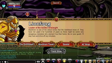 AQW /join Blackhorn Walkthrough (LionFang Choas Storyline)