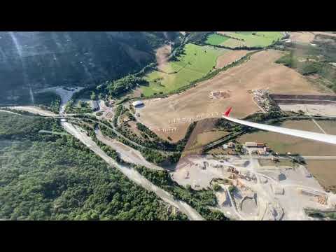 Сложный заход на посадку в горах на аэродром  LFTM с курсом 360 градусов