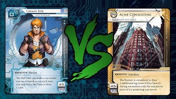 Android: Netrunner - Crash Test #230 Laramy Fisk Meule Run VS ACME Glacier Tag