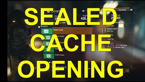 Sealed Cache Opening - The Division