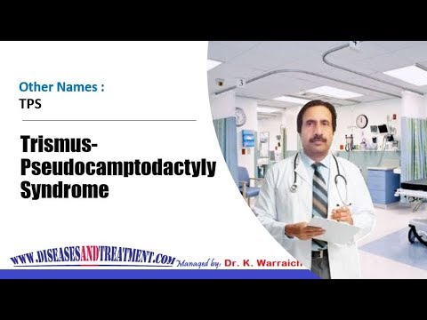 Video: Trismus-pseudocamptodactylie-syndroom - Definitie En Patiënteneducatie