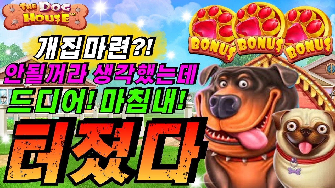 [엄지슬롯하이라이트]🔥더 도그 하우스 : The Dog House 🔥 #슬롯생방송 #온라인슬롯 #프라그마틱슬롯 #슬롯실시간