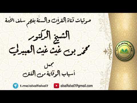 مجمل أسباب الوقاية من الفتن . الشيخ الدكتور محمد بن غيث غيث العبيدلي .