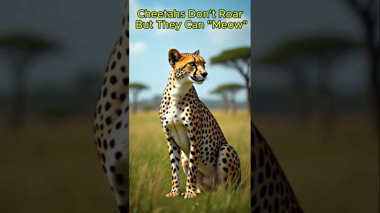Cheetahs Don T Roar But They Can Meow
