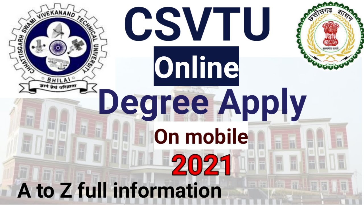 csvtu phd online application form