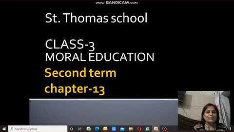 Class-3, MORAL EDUCATION, CHAPTER-13 ANU AND MEENA