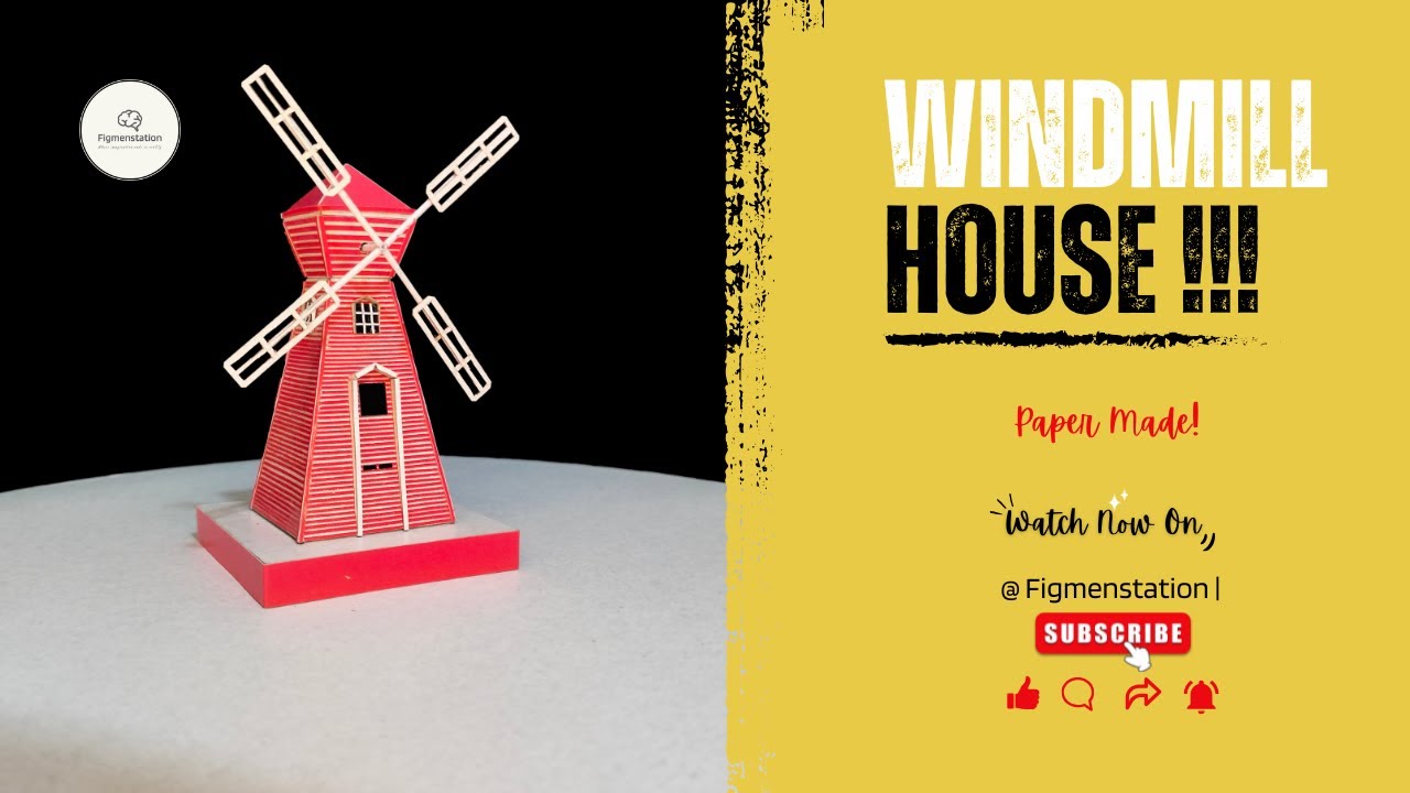 Paper made Windmill House!