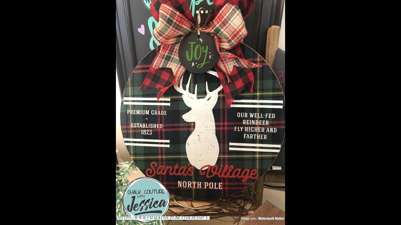 Chalk Couture Reindeer Feed Co on Target Fabric Round YouTube