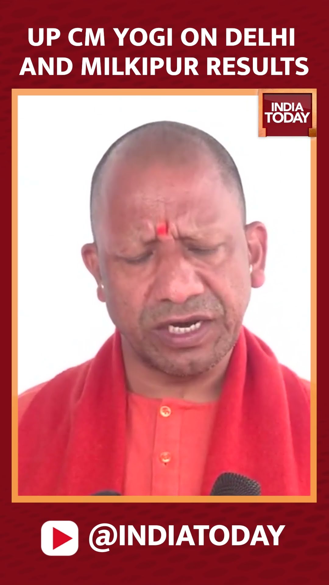 Uttar Pradesh CM Yogi Adityanath Hails BJP's Milkipur And Delhi Elections Victory | #shorts #upcm