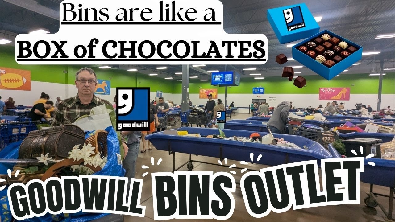 GOODWILL OUTLET BINS - Like a Box of Chocolates - You Never Know What You are Going to Get - Thrift