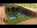 Add Two Swimming Pool in front of House Under The Wood roots