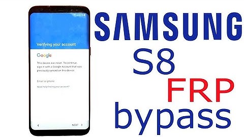 BOOM!!!Samsung S8 SM-G950F Android 8 Remove Google Account Bypass FRP.Without PC