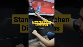 Standard kitchen dimension। Modular Kitchen Designing