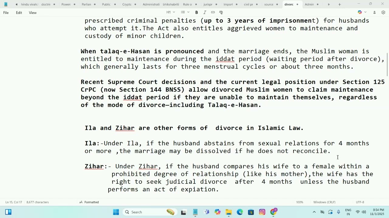    # Talaaq (Muslim Law )Explained : LLB Family Law   Semester 1   