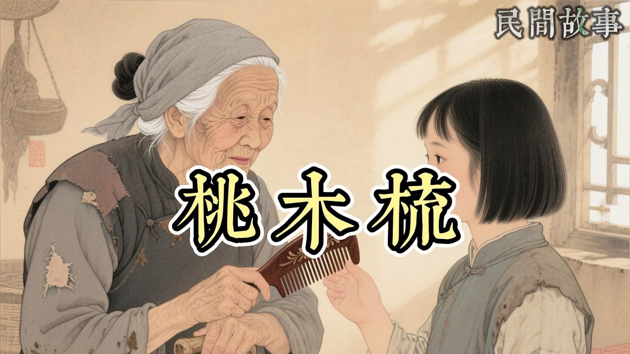 老樵夫張大山摔傷，家里斷糧，白髮老嫗三番上門求食：大女兒金花罵趕、二女兒銀花嫌棄，唯有小女兒山花捨最後半碗米+雞蛋，得老嫗贈能許願的桃木梳！#民間故事 #善心傳奇 #神梳姑娘 #姐妹和睦 #豆腐坊創業