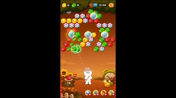 LINE バブル2　STAGE 711　銀コニー　アイテムあり　×1.5　Silver Cony　LINE BUBBLE 2