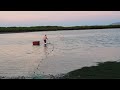 Gran pesca en el patio de la casa