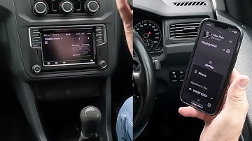 How to play music from a mobile through the bluetooth audio system in a 2018 VW Caddy