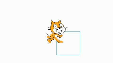 how to draw square in Scratch 2