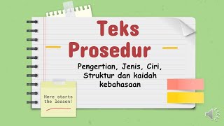 TEKS PROSEDUR BAHASA INDONESIA KELAS 7 SMP KURIKULUM MERDEKA