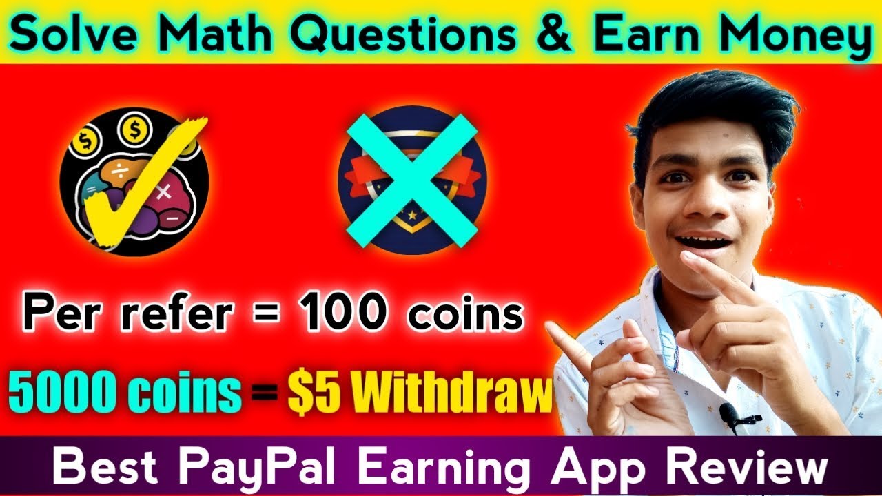 Solve Math Questions & Earn Math Quiz Best PayPal Earning App VTS