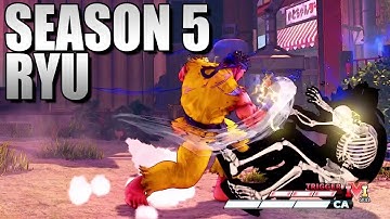 Linking 4 Medium Attacks in 1 Combo! Season 5 RYU Combos