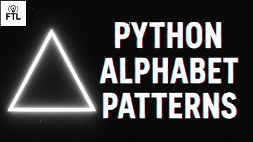 Alphabet Pyramid Patterns in Python | Half, Full & Hollow Alphabets | Pattern Programs | Part - 1