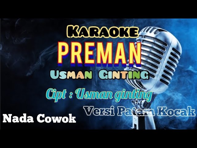 PREMAN | USMAN GINTING | KARAOKE LAGU KARO | NADA COWOK class=