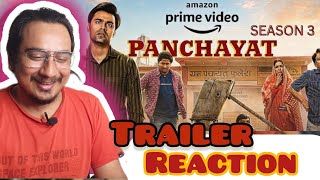 Panchayat Season 3 Official Trailer - Reaction | Jitendra Kumar, Neena, Raghubir Y | Baadal Reacts!