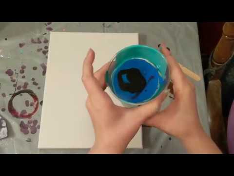 Dirty Flip Cup Acrylic Pour Painting - YouTube