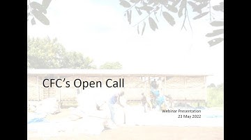 21st Opencall for Proposals - Webinar