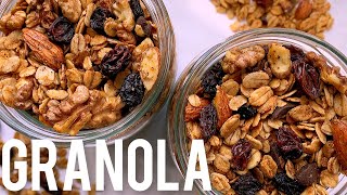 HOW TO MAKE GRANOLA AT HOME | Simple and Healthy Granola recipe