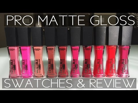 Video: L'Oreal Infallible Rebel Rose Pro-Matte Gloss recenze