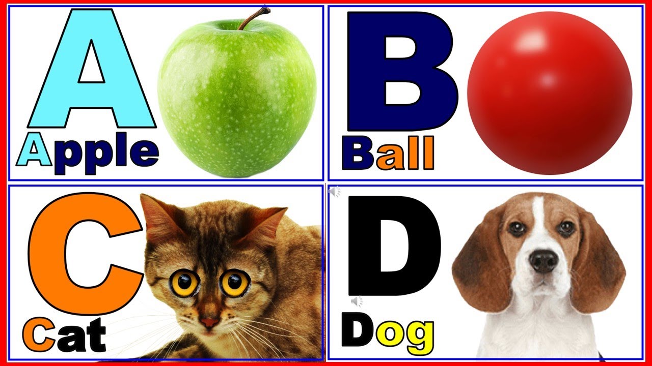 A For Apple B For Ball I Abcd Song I Abcd Rhymes I Abc Song Nursery ...