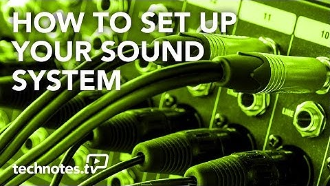 How Does a Sound System Work? (Audio Signal Flow)