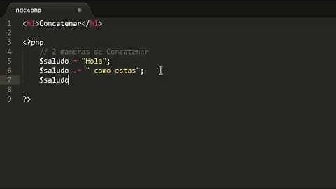 PHP Básico - 2 formas de concatenar