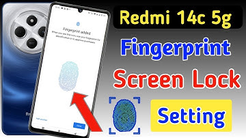 Redmi 14c 5g fingerprint screen lock | fingerprint lock setting in Redmi 14c 5g | Redmi pattern lock