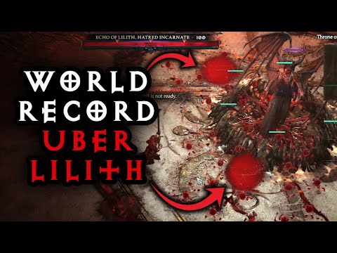 World Record Fastest Uber Lilith (79s) Blood Orb Necromancer | Diablo 4