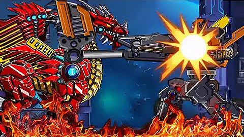 Robot Excavator VS Robot Fire Dragon - Game Show - Game Play - 2016 - HD