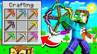 COMBINING EVERY PICKAXE IN MINECRAFT! (Multi Tool)