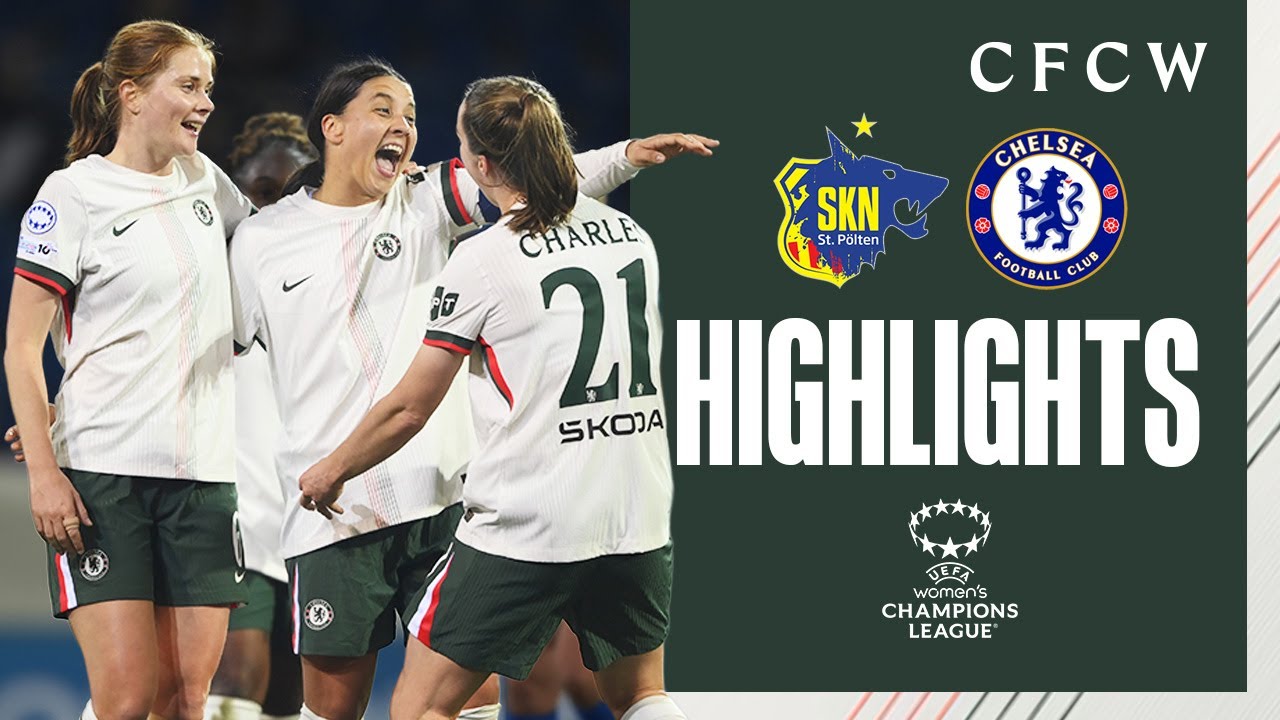 SKN St. Pölten 0-6 Chelsea Women | HIGHLIGHTS | UWCL 2025/26