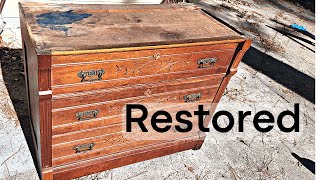 Restoring an Antique 140 Year Old Dresser