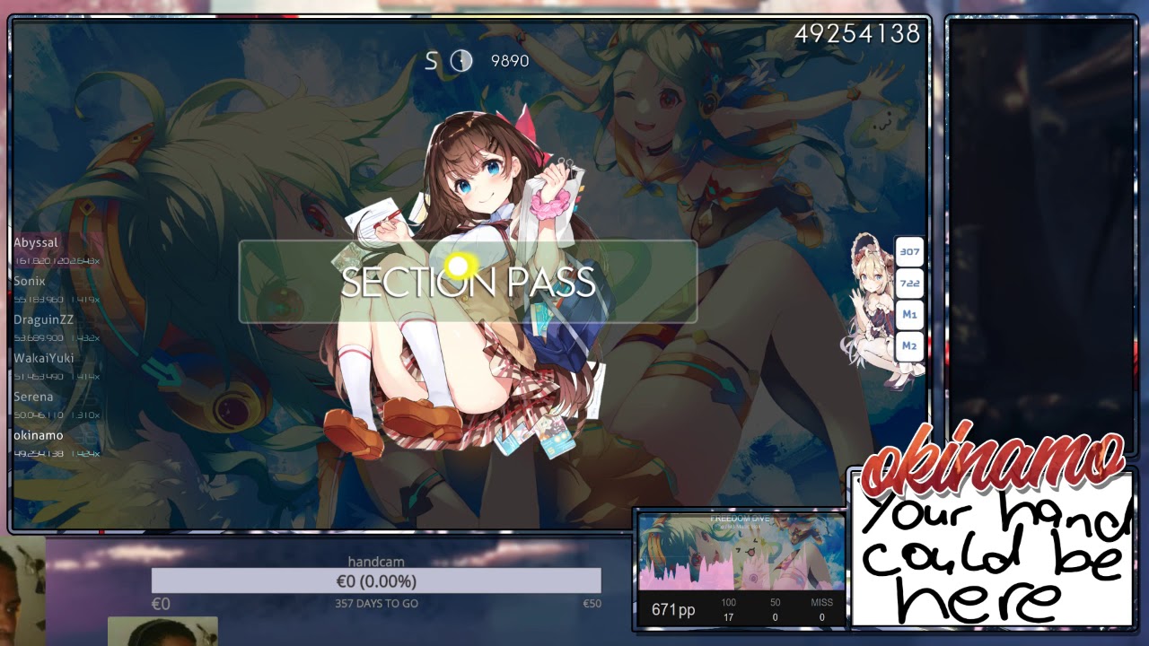[Live] okinamo | xi / R3 Music Box - FREEDOM DiVE [ENDLESS EXEMPTiON] 1st +HD FC 98.89% {#1 814pp} umbrella lyrics
