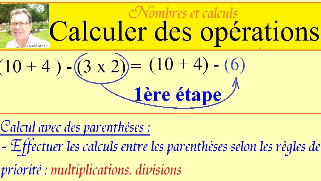 Maths 5ème Opérations somme différence produit et quotient YouTube