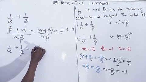 Symmetric function
