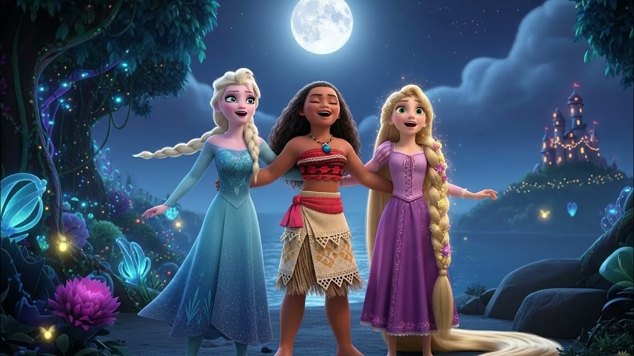 Elsa Moana Rapunzel Joyful Friendship Song 🎵🌈