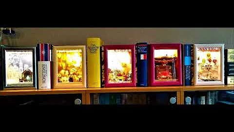 A perfect Christmas gift - a handmade unique Book Nook for your shelf